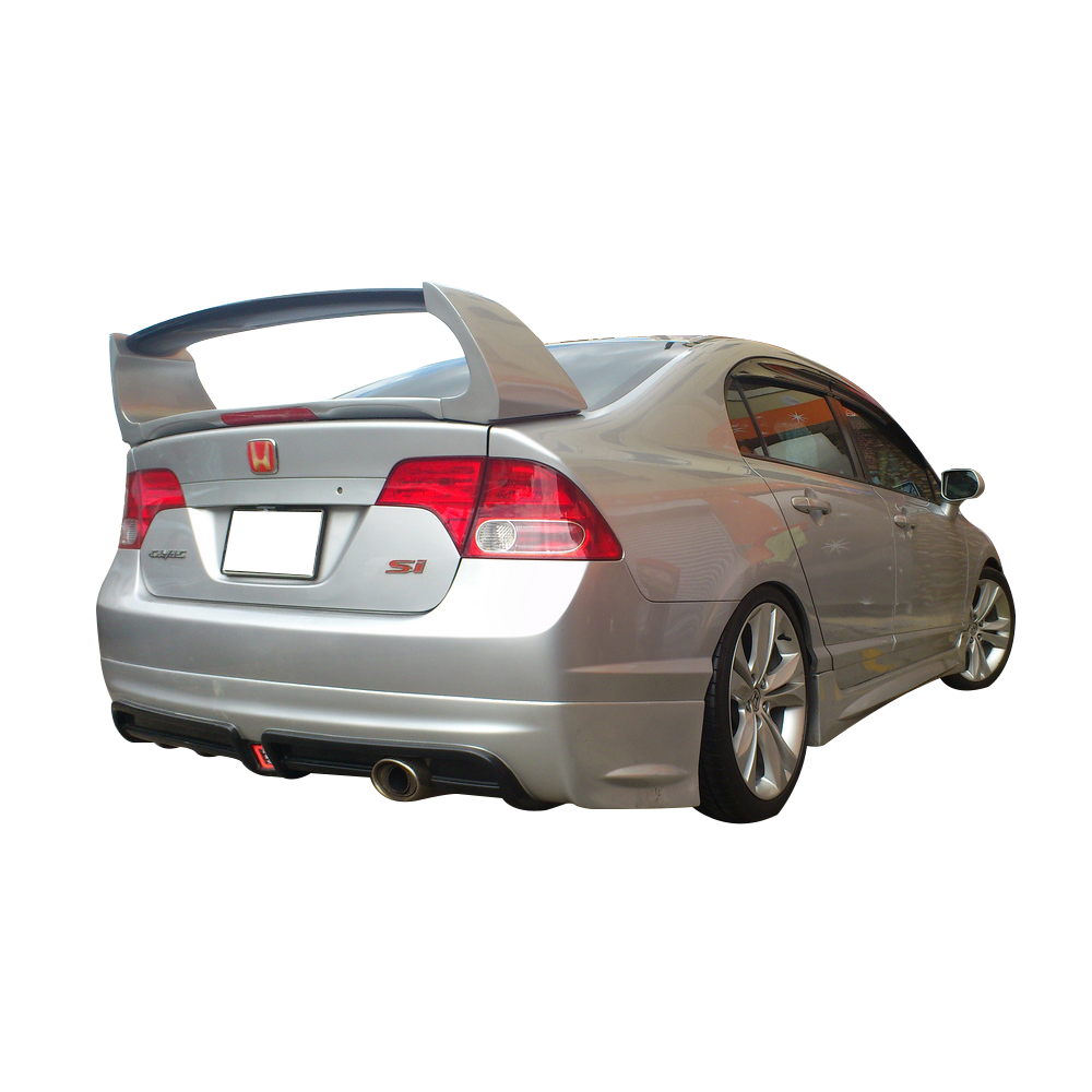 Ikon Motorsports Compatible with 06-11 Civic Sedan Rear Bumper Lip 