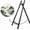 Black, variant on Metal Tabletop Easel, 16" Large Table Top Easel Picture Stand Mirror Table Top Easels for Display Photo Frame Heavy Duty Plate Art Display Stand for Sign Tabletop Wedding Frame Stands, Gold