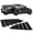 Matte Black, variant on Ikon Motorsports Compatible with 2016-2024 Chevy Camaro GT Style Rear Quarter Side Window Louvers Scoop Cover Vent 2Pc Set