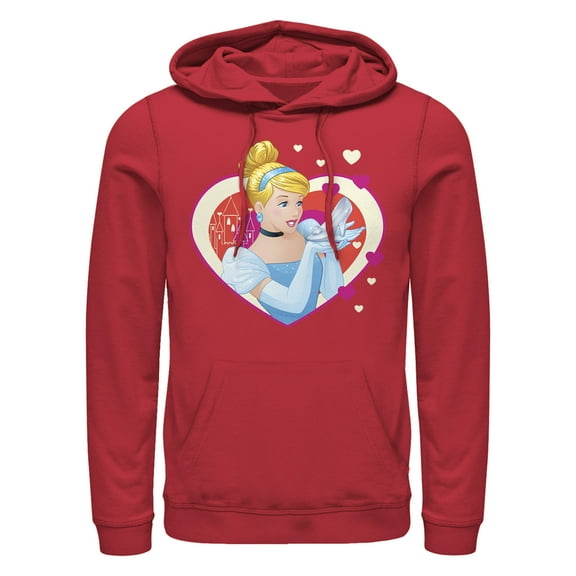 Men's Cinderella Valentine Glass Slipper Pull Over Hoodie