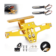 thumbnail image 2 of Porta Placa Universal Para Moto Ajustable Con Luz Y Tornillo  MaluberoAMARILLO, 2 of 4