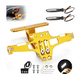 thumbnail image 2 of Porta Placa Universal Para Moto Ajustable Con Luz Y Tornillo  MaluberoAMARILLO, 2 of 4