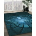 thumbnail image 3 of Ahgly Company Machine Washable Indoor Rectangle Transitional Dark Cyan Green Area Rugs, 2' x 3', 3 of 7