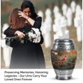 thumbnail image 4 of JAGASY Red Cardinal Tiny Urn for Sister - Green Urn for Ashes Adult Male & Female - Tree Leaf Decorative Keepsake Urns - Cremation Urns for Siblings - (3 Inch), 4 of 7