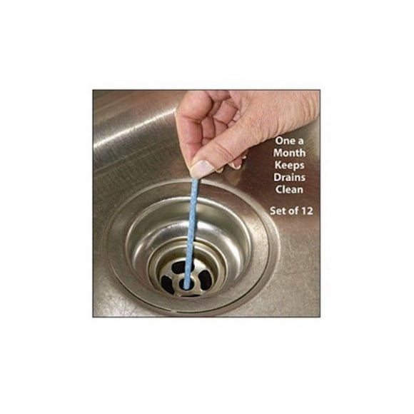 Sani-Clean Batonnets As Seen On Tv Sink Or Bathtub Drain Fuss-Free Cleaners (12 Pack)