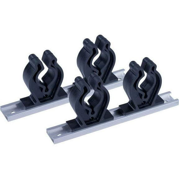 7 in. Track Rod Holder - 4 Rod Clips