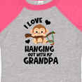thumbnail image 4 of Inktastic Monkey I Love Hanging out with My Grandpa Boys or Girls Baby Bodysuit, 4 of 5