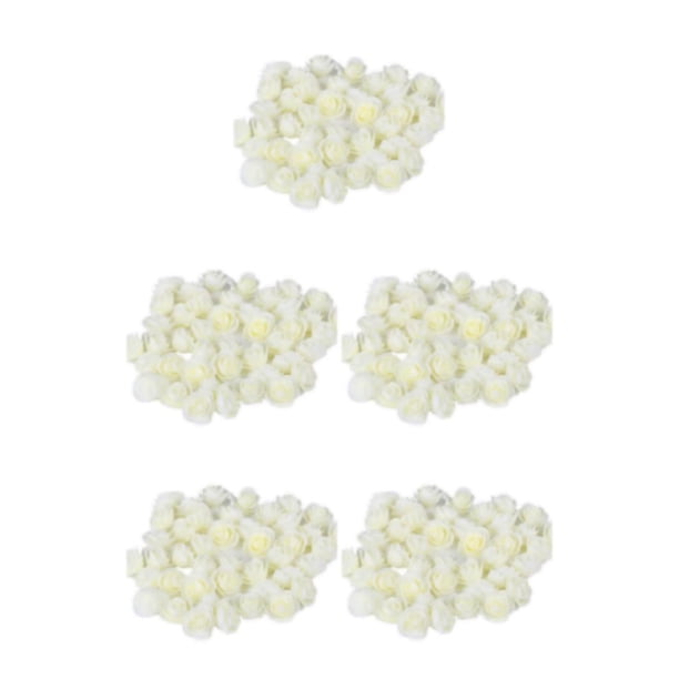 Cabezas de rosas DIY Monstrate 500 pack/lote artesanía propios arreglos florales únicos blanco