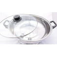 thumbnail image 2 of LP Living Plus Electric Dual Sided Stainless Steel Shabu Shabu Hot Pot with Burner and Glass Lid 5.0L, 2 of 8
