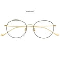 thumbnail image 3 of Gafas planas de metal con luz azul antideslumbrante para hombres y mujeres, gafas universales con montura redonda, se pueden equipar con miopía, 3 of 5
