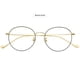 thumbnail image 2 of Gafas planas de metal con luz azul antideslumbrante para hombres y mujeres, gafas universales con montura redonda, se pueden equipar con miopía, 2 of 5