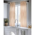 thumbnail image 5 of Beige Ombre Sheer Curtains 39 Inch Length 2 Panels Set for Living Room/Bedroom, Modern Abstract Art Gradient Kitchen Curtains Grommet Semi-Sheer Curtains Drapes Voile Window Treatments 27.5"x39"x2, 5 of 7