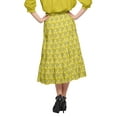 thumbnail image 4 of Moomaya Flared Skirts For Women Below Knee Length Casual Wear Summer Clothing, 4 of 5