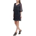 thumbnail image 3 of Dkny Robe Plissée Brodée pour Femmes, Minuit/8, 3 of 4