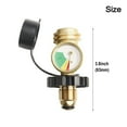 thumbnail image 2 of Wuweikeji Brass Propane Tank Adapter for 100lb Tanks - Qcc1/Type 1 Conversion with Pressure Gauge - Fits Grills, Heaters, Stovetops - Easy Install, 2 of 11