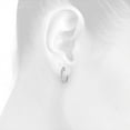 thumbnail image 5 of 10K White Gold Diamond In & Out Hoops Round Hinged Earrings 0.65" Long 1 CT., 5 of 5