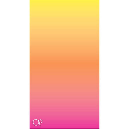 Op Pink Ombre Beach Towel