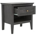 thumbnail image 5 of SAFAVIEH Sondra Traditional 2 Drawer Nightstand,Distressed Black/Gold, 5 of 14