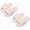 2pack-pink, variant on Women's Soft Plush Fuzzy Slippers - Memory Foam Open Toe House Shoes with Anti-Slip Sole, Cozy Indoor/Outdoor Bedroom Sandals (Available in Pink, Grey, Black)