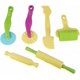 thumbnail image 1 of 6pcs Plastic Clay & Dough Play Tool Set for Kids 3+ Years, Random Colors, 1 of 3