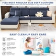 thumbnail image 6 of CJC L-Shaped Sectional Sofa Cover, Wear-Resistant Couch Cushion Slipcovers, Stretch Cushion Case Replacement, Universal Furniture Protector, 2 Patterns, 6 of 8