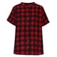 thumbnail image 5 of TaTaai Women's Summer Two Piece Outfit Plaid V-Neck Short Sleeve Button Blouse and Drawstring Waist Shorts Linen-Like Fabric Casual Matching Set Gift, 5 of 7