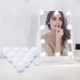 thumbnail image 1 of Bombilla para espejo de maquillaje, luz de relleno para espejo de baño, sin perforaciones, luz frontal para espejo de lavabo de tres colores, 1 of 3
