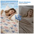 thumbnail image 2 of 4th of July Blue Red Cooling Blanket,Lightweight Breathable Summer Throw Blanket with Double Sided Cold Effect,Star Watercolor Floral American Flag Picnic Blankets Bed Sheet for Hot Sleepers 30"x40", 2 of 8