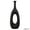 Black, variant on 44-Inch Frosted Black Fiberglass Tall Floor Vase - Decorative Vase for Modern Home Decor, Perfect for Living Room, Home Office, Bedroom, Kitchen, Coffee Bar, Farmhouse Decor, and Wedding Centerpieces