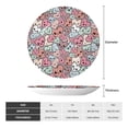 thumbnail image 2 of Honeii Cartoon Hearts Print Elegant Bone China Decorative Plate, Porcelain Plate,Art Crafts,Ceramic Ornaments for Home Office Wall Decor-8in, 2 of 6