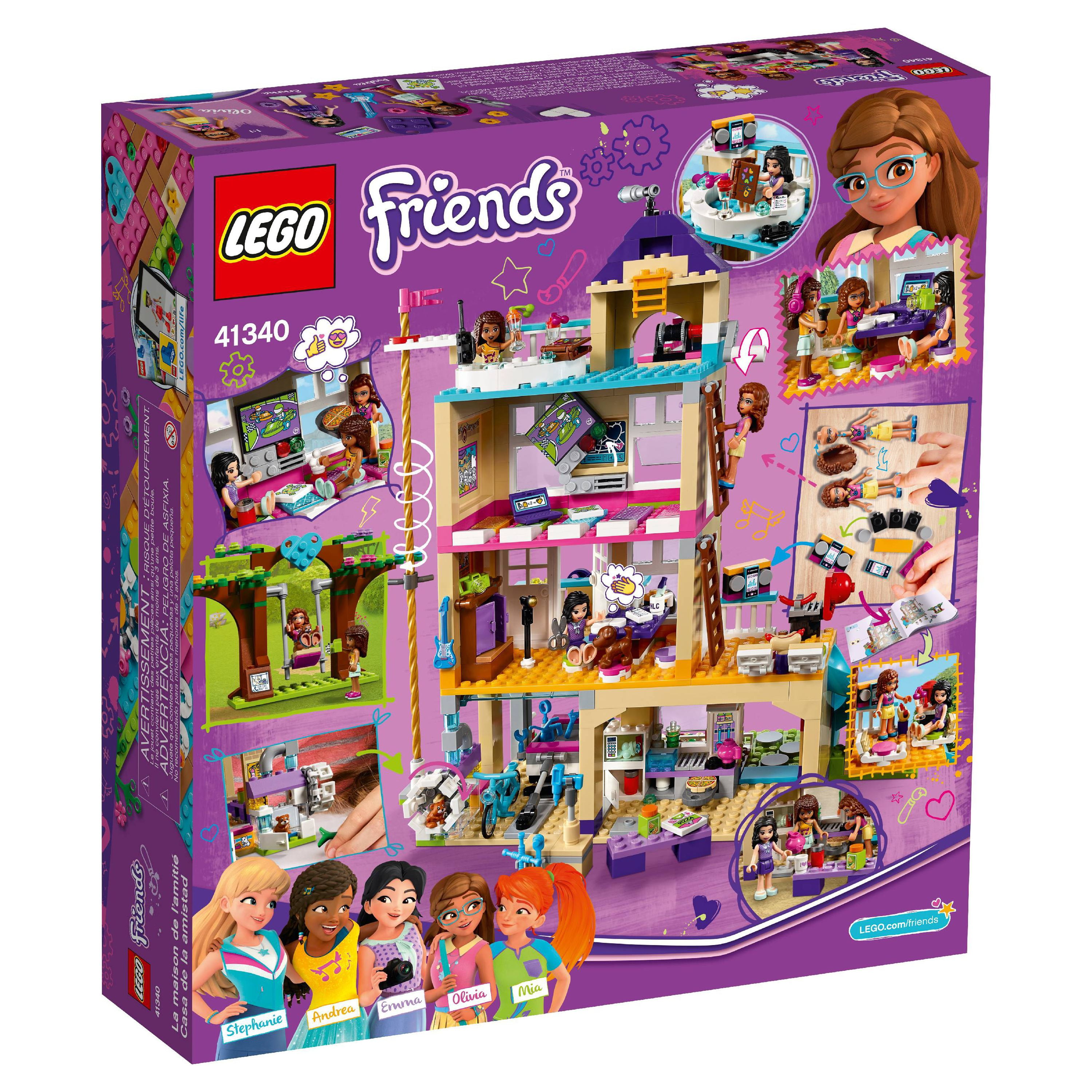 Lego - LEGO Friends Friendship House 41340 Ensemble de construction pour  enfants avec mini-poupées, jouets pour filles populaires pour Noël et la  Saint-Valentin (722 pièces) (Discontinué par le fabricant) - Briques Lego 