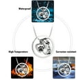 thumbnail image 3 of Forever in My Heart,No Longer by My Side Pet Cremation Jewelry for Ashes of Dog/Cat Funeral Keepsake Urn Necklace Paw Print Memorial Necklace, 3 of 6