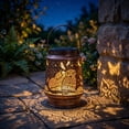 thumbnail image 4 of Solar Outdoor Light, Hanging Garden Decor, Waterproof Outdoor Lantern, Backyard Landscape Lighting, 4 of 7