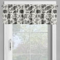 thumbnail image 2 of Ambesonne Flower Window Valance, Sketch Christmas Berries, 54" X 18", Grey Eggshell, 2 of 5