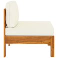 thumbnail image 5 of vidaXL 4-Seater Patio Sofa with Cream White Cushions Solid Acacia Wood, 5 of 13