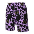 thumbnail image 4 of Balery Cartoon Black Cats Traje de Baño Estilo Hawaiano para Hombre, Shorts de Secado Rápido con Bolsillos-3X-Large, 4 of 6