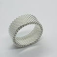 thumbnail image 4 of 932 Sterling Silver Heavy Mesh Ring, 4 of 8