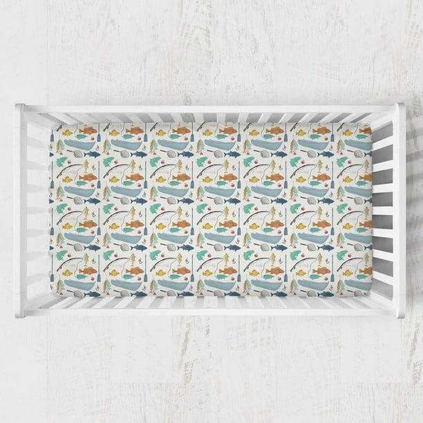 Juego de cuna infantil Fishing Time Starter Bedding Set