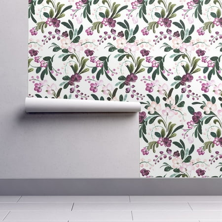 - Peel-and-Stick Removable Wallpaper Garden Flowers Florals Pretty Plants