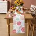 thumbnail image 2 of Red Orange Coastal Table Runner 72 Inches, Starfish Shell Coral Summer Beach Ocean Bed Runner Dresser Scarves Tabletop for Indoor Outdoor Parties/Ceremony/Banquet, 16" x 72", 2 of 9