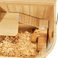 thumbnail image 4 of Large Wooden Hamster Cage with Openable Top,Chew Proof Hamsters Enclosure with Detachable Leg Design and Tray,Natural, 4 of 11