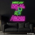 thumbnail image 2 of Craftnamesign Local Arcade Neon Signs, Arcade LED Signs, Game Room Decor, 2 of 4
