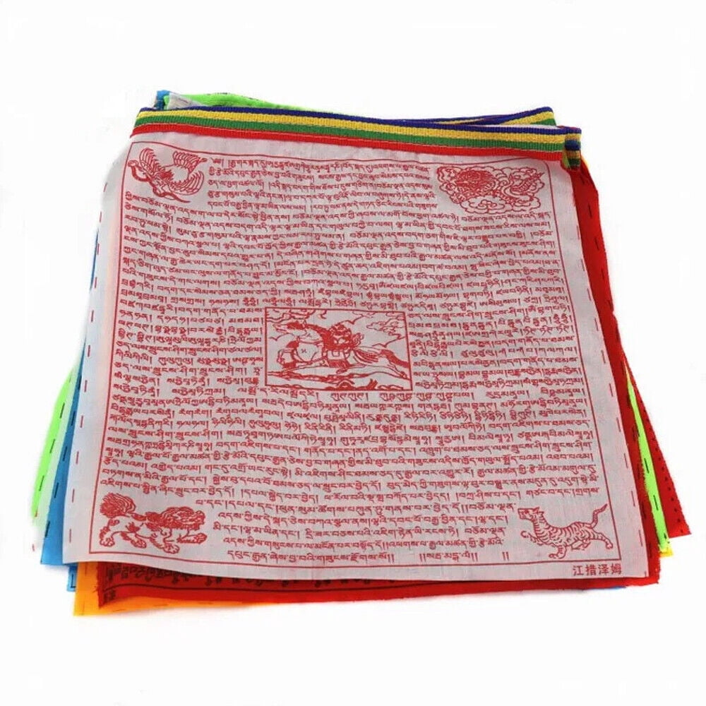 Tibetan Buddhist 20~300x Prayer Flags Outdoor Meditation Traditional 11x14IN Lot