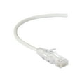 thumbnail image 3 of Black Box Slim-Net - Patch cable - RJ-45 (M) to RJ-45 (M) - 3 ft - UTP - CAT 6a - booted, molded, stranded - white, 3 of 3
