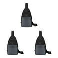 thumbnail image 2 of kurtrusly Hands Free No Burden Outdoors Chest Bag Soft Polyster Large Capacity Easy To Carry Chest Bag For Men grey 3Set, 2 of 6