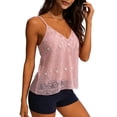 thumbnail image 6 of Fewfanhot Women's Sequin & Bead Embellished Deep V-Neck Camisole, Sparkling Sleeveless Dressy Tank Top for Parties and Evening, 6 of 7