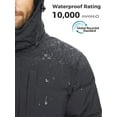thumbnail image 6 of Wantdo Men's Winter Coat Recycled Warm Puffer Jacket Hooded Winter Snow Gear Outerwear Dark Gray L, 6 of 10