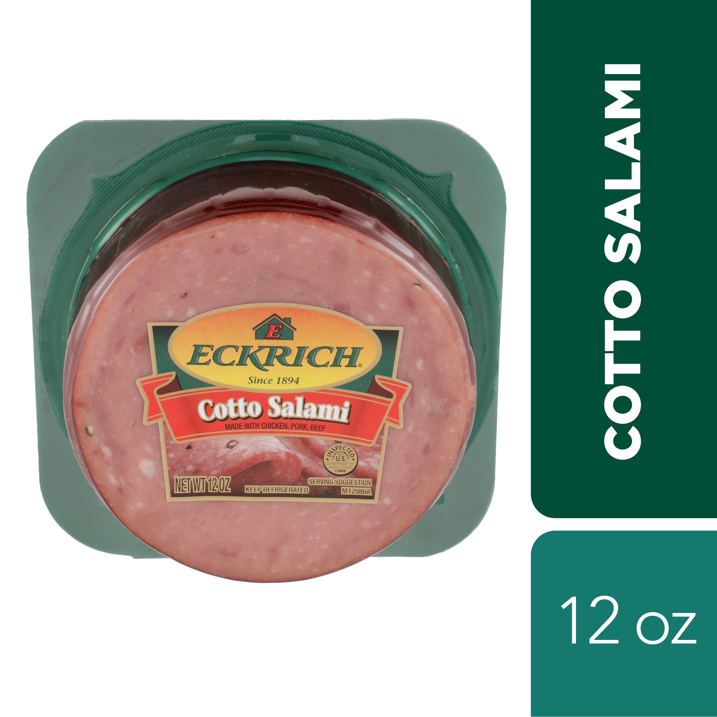 Eckrich Pre Sliced Cotto Salami, 12 oz
