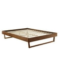thumbnail image 4 of Modway Billie Twin Rubberwood and MDF Wood Platform Bed Frame in Walnut, 4 of 8