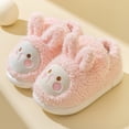 thumbnail image 2 of dmqupv Indoor House Slipper Slippers Girls and Boys Flat Non Slip Short Plush Warm Cover Heel Size 9 Toddler Slippers Shoes B 3, 2 of 4